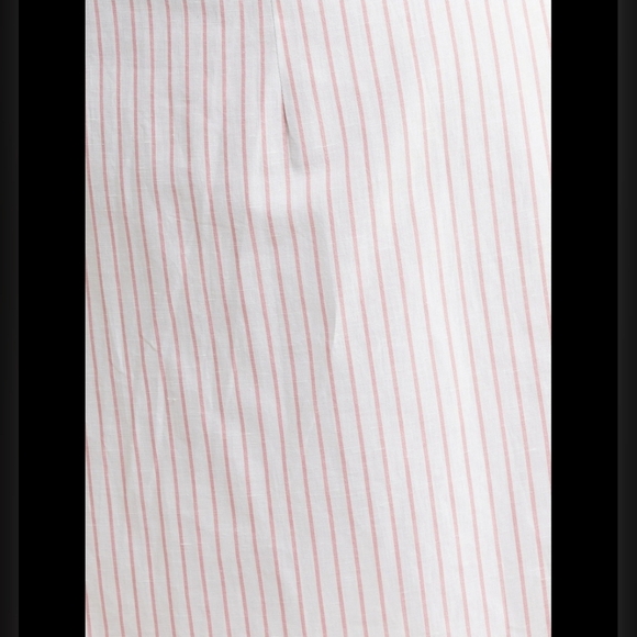 NWT! Harshman,  Willow Shirt Dress, White/Rose Pink Stripes, Medium -MSRP $244 - Picture 4 of 13